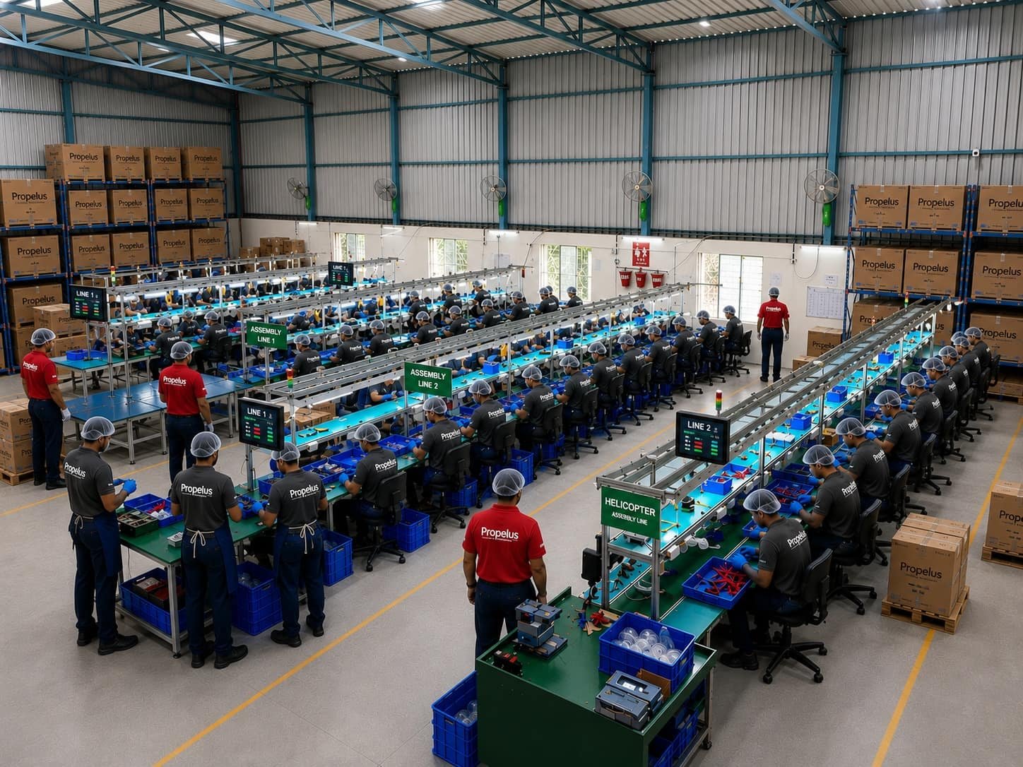 ESD-Controlled Assembly Lines